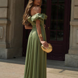 VESTIDO 'MARYA' PISTACHE