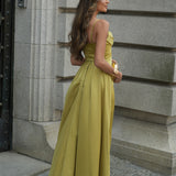 VESTIDO 'SHARMA' AZEITONA