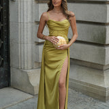VESTIDO 'SHARMA' AZEITONA