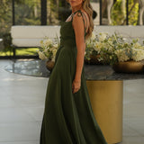 VESTIDO 'MELODY" VERDE OLIVA