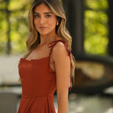 VESTIDO 'MELODY" TIJOLO