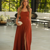 VESTIDO 'MELODY" TIJOLO