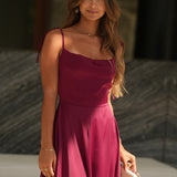 VESTIDO 'MELODY" BORDÔ