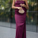 VESTIDO 'BARBARA' BURGUNDY