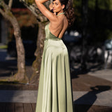 VESTIDO 'MIRIAM' PISTACHE