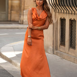 VESTITO 'CLOVELY' TERRACOTTA MORBIDO