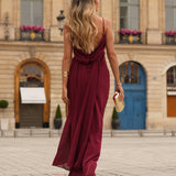 VESTIDO 'FONTELINA' BORDÔ
