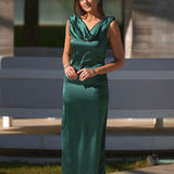 VESTIDO 'AGADIR' VERDE GARRAFA