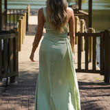 'LARA' DRESS SAGE GREEN
