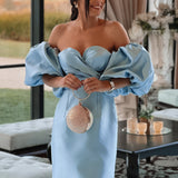 VESTITO 'ANITA' BLU BABY
