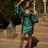 VESTIDO 'ANITA' VERDE ESMERALDA