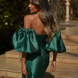 VESTIDO 'ANITA' VERDE ESMERALDA