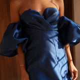 VESTIDO 'ANITA' AZUL MARINHO