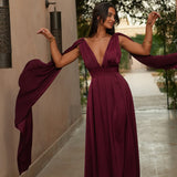 VESTIDO 'LETÍCIA' BORDÔ