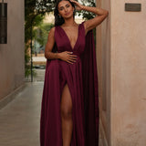 VESTIDO 'LETÍCIA' BORDÔ
