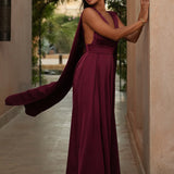 VESTIDO 'LETÍCIA' BORDÔ