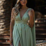 VESTIDO 'LETÍCIA' SAGE GREEN