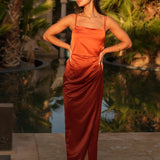 VESTIDO 'LOVE LETTER' TIJOLO