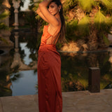 VESTIDO 'LOVE LETTER' TIJOLO