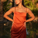 VESTIDO 'LOVE LETTER' TIJOLO