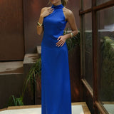 VESTIDO 'MARYANNA' AZULÓN