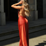 VESTIDO 'SANDRAH' TIJOLO