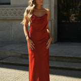 VESTIDO 'SANDRAH' TIJOLO