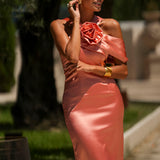 VESTIDO 'MAGDALENA' CORAL