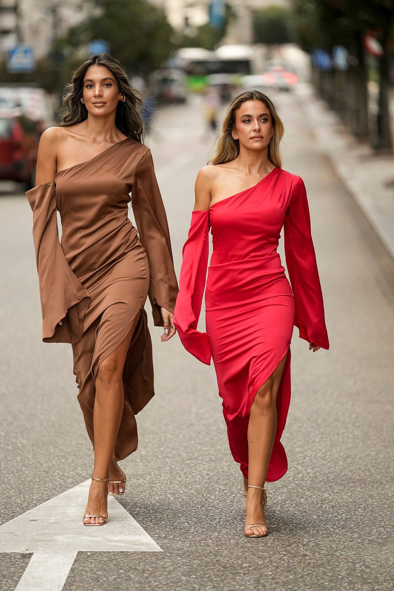 VESTIDO 'MARGOT' CASTANHO