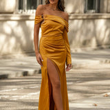 VESTIDO 'MONACO' MOSTARDA