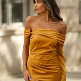 VESTIDO 'MONACO' MOSTARDA
