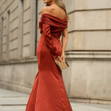 VESTIDO 'MONACO' TIJOLO