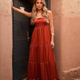 VESTIDO 'GIGI' TIJOLO