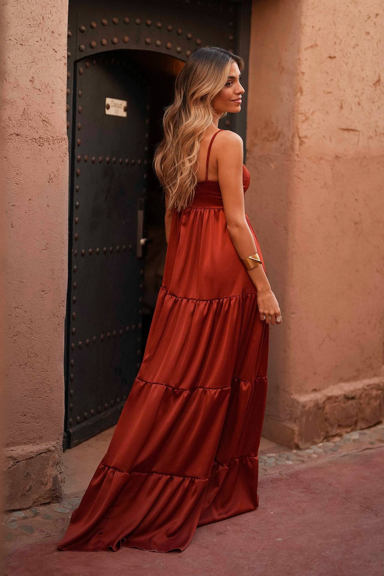 VESTIDO 'GIGI' TIJOLO