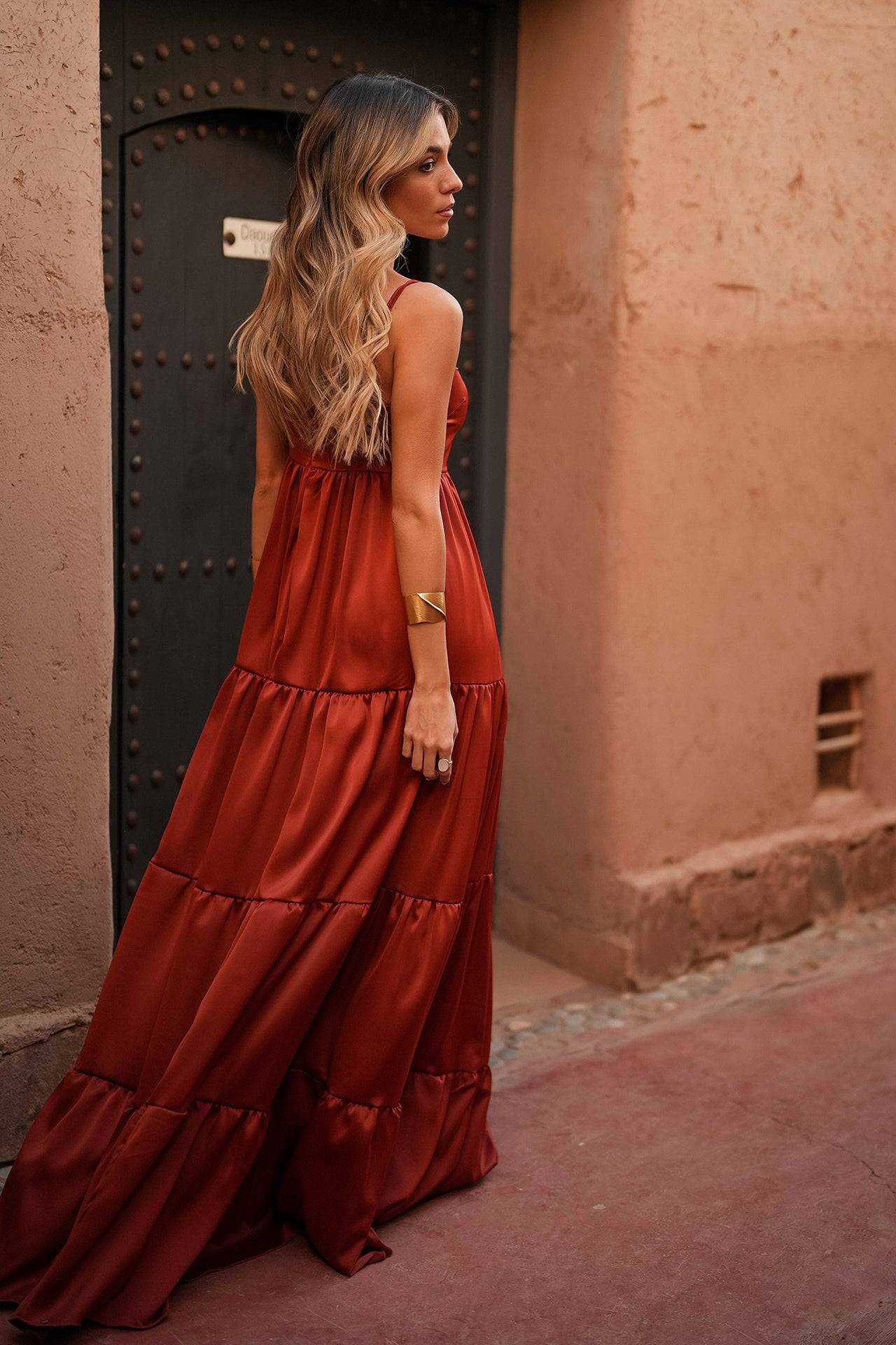 VESTIDO 'GIGI' TIJOLO
