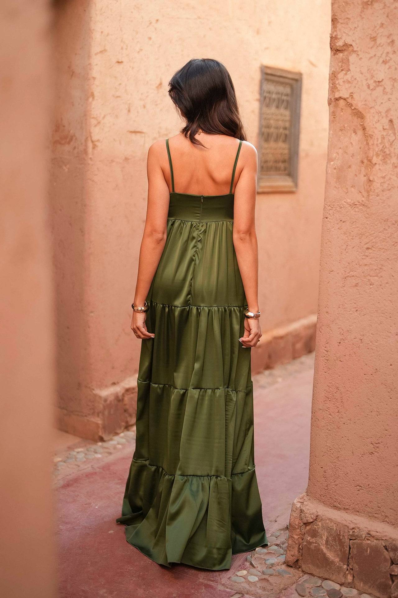 VESTIDO 'GIGI' VERDE OLIVA