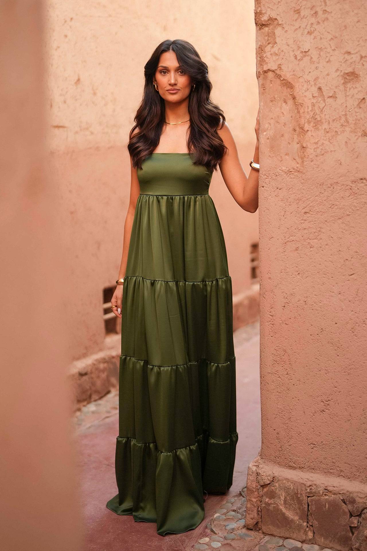 VESTIDO 'GIGI' VERDE OLIVA