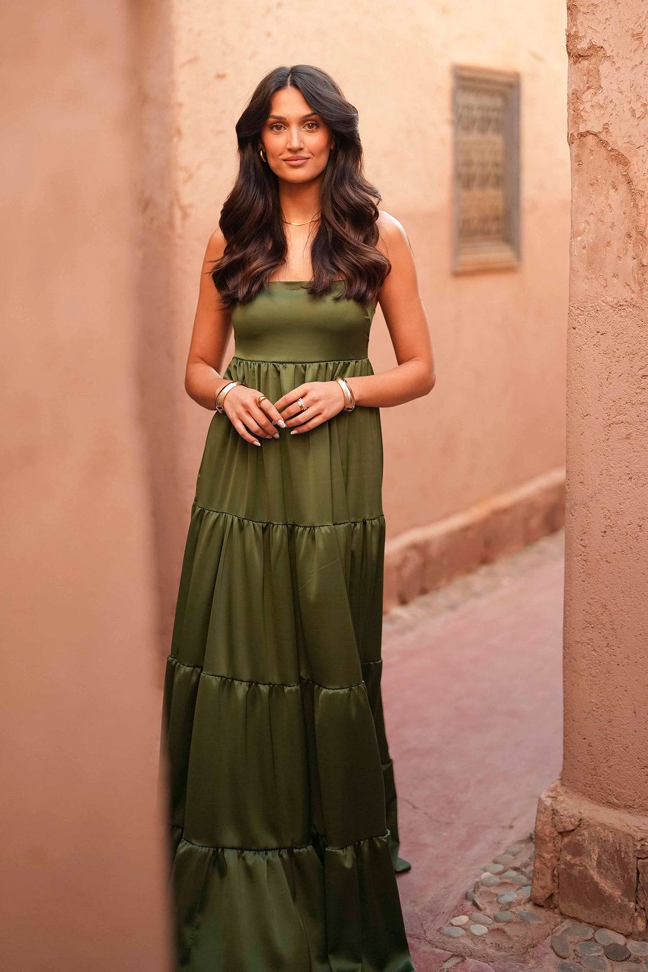 VESTIDO 'GIGI' VERDE OLIVA