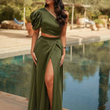 CONJUNTO 'JUSTINE' VERDE OLIVA