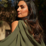VESTIDO 'MONTE CARLO' VERDE OLIVA
