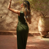 VESTIDO 'TABHITA' VERDE OLIVA