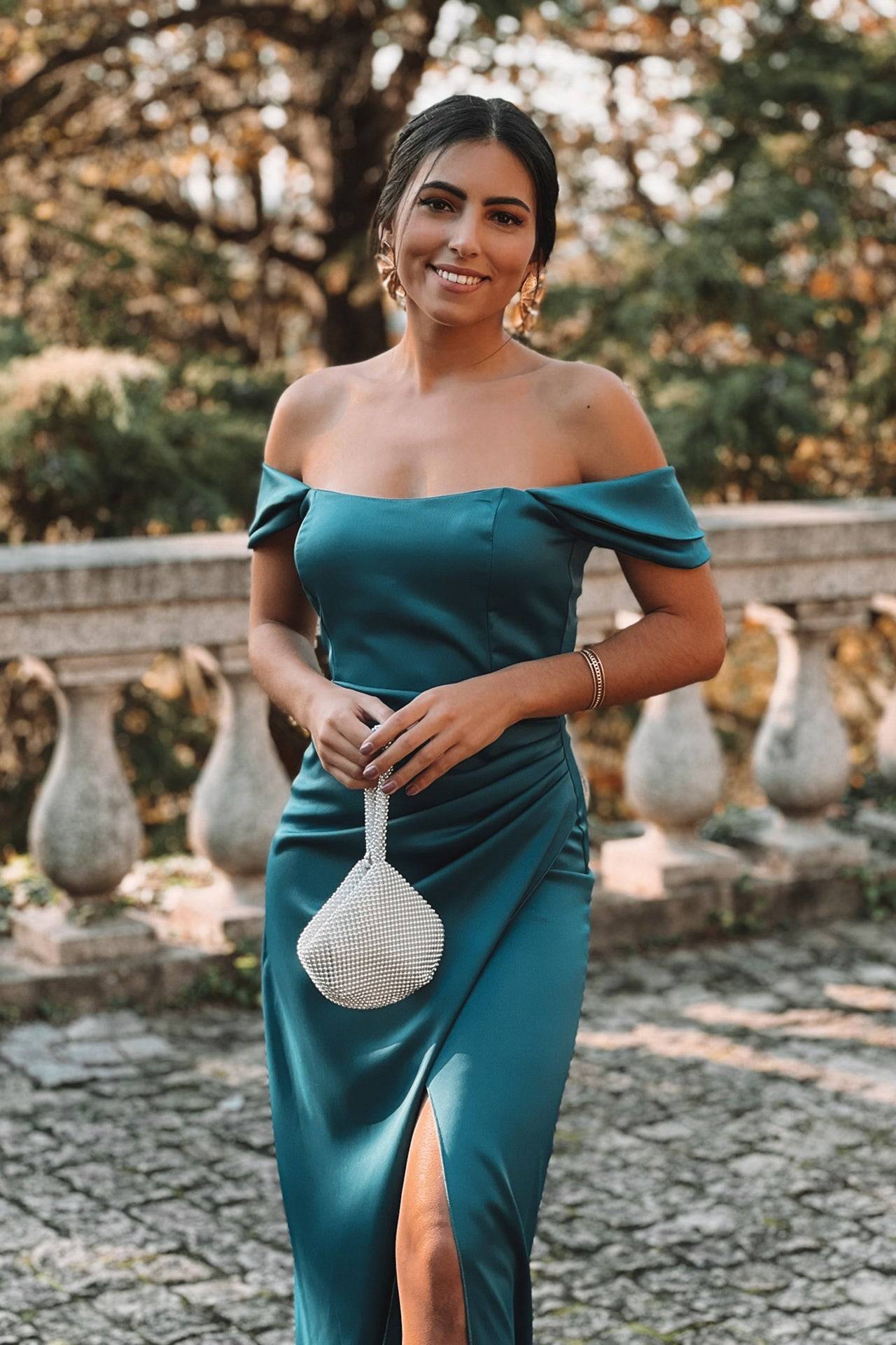 VESTIDO 'VITORIA' AZUL OCEANO