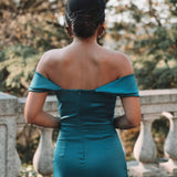 VESTIDO 'VITORIA' AZUL OCEANO