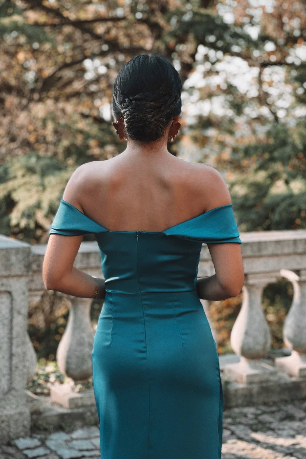 VESTIDO 'VITORIA' AZUL OCEANO