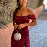 VESTIDO 'VITORIA' BURGUNDY