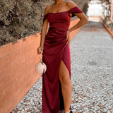 VESTIDO 'VITORIA' BURGUNDY