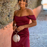 VESTIDO 'VITORIA' BURGUNDY