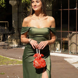 VESTIDO 'VITORIA' VERDE OLIVA