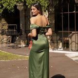 VESTIDO 'VITORIA' VERDE OLIVA