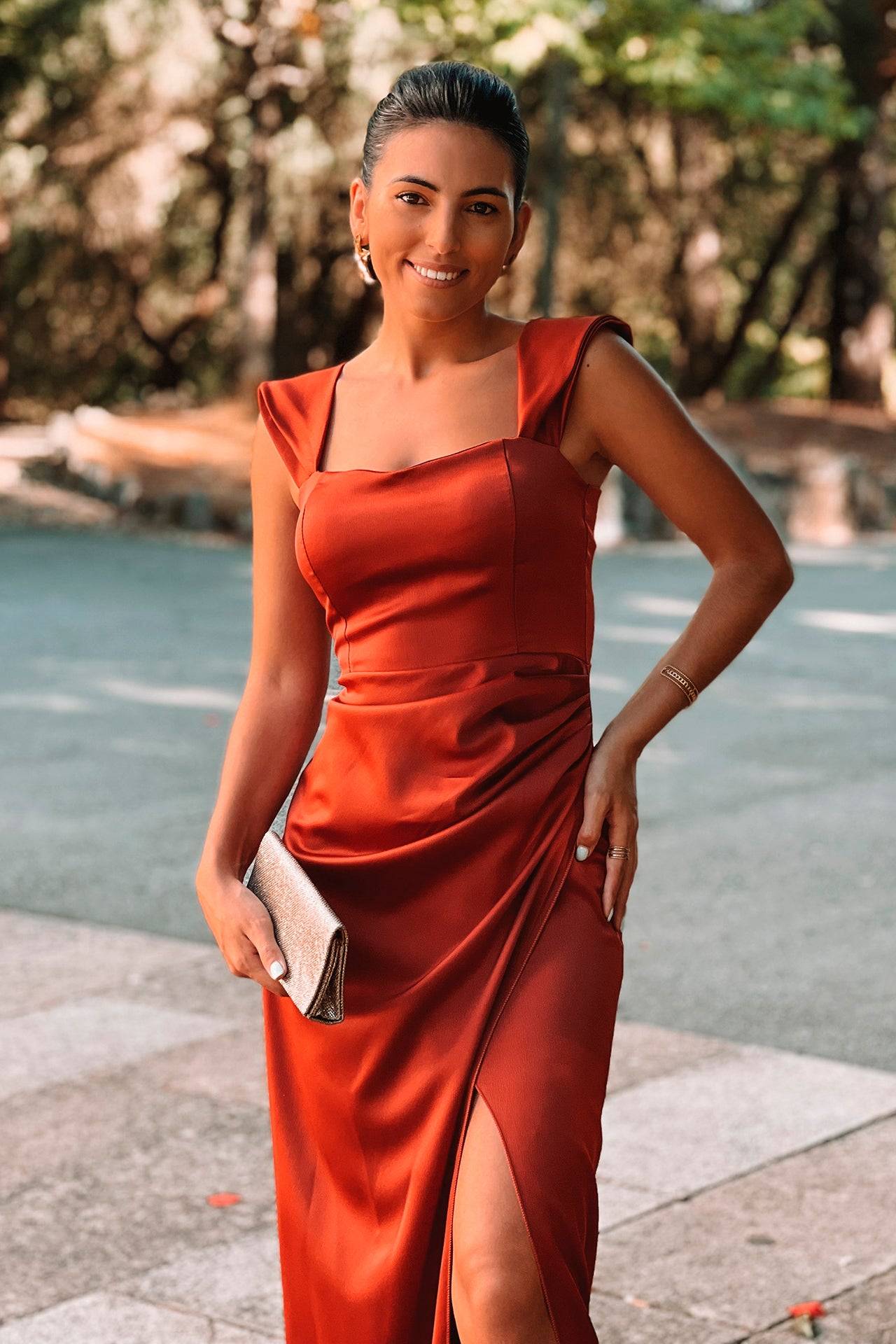 VESTIDO 'VITORIA' TIJOLO